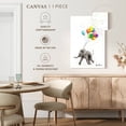 thumbnail image 4 of Elephant Stock The Elephant And The Balloons Wall Art - Vertical Canvas Wall Art - Living Room Wall Decor - Animal Canvas - White And Pink Decor By Ashvin Harrison - 20" x 30", 4 of 4