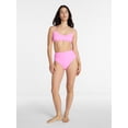 thumbnail image 2 of Time and Tru Women's and Women's Plus Ribbed Bralette Bikini Top, Sizes XS-3X, 2 of 5