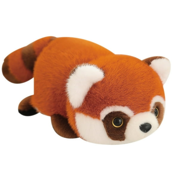Pcksrro Home Decorations Items and Hanging Ornaments Deal!Red Doll Toy Crouching And Simulating Transformation Into Big Raccoon Doll Sleeping Pillow Doll