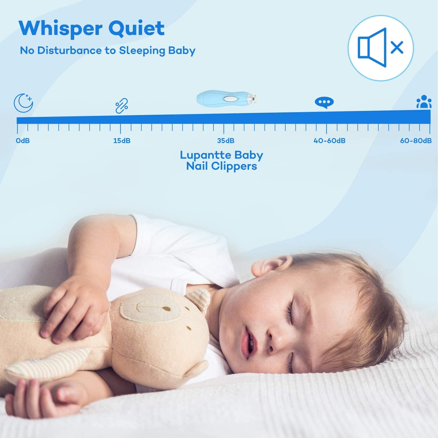 baby clippers with light