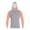 Grey, variant on Men's UPF 50 Hooded Sun Shirt, Lightweight Long Sleeve Fishing Shirt with Hood, Quick-Dry Rash Guard Sun Protective Shirt for Hiking, Beach, and Outdoor Activities Blue L