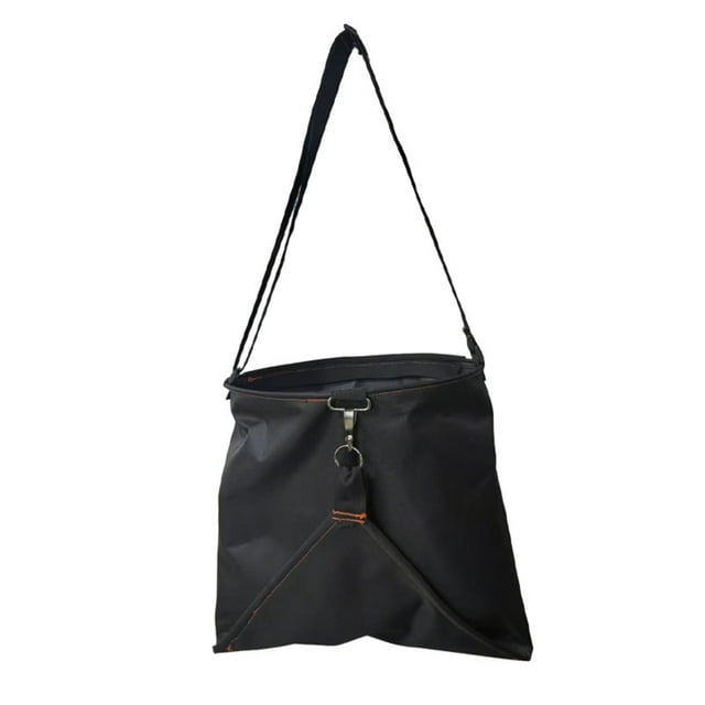 Bolsa grande para recoger frutas y verduras, de tela Oxford, para agricultores. Negro