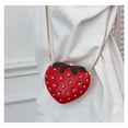 thumbnail image 6 of Baguery Strawberry Purse for Women - Kawaii Leather Chain Fruit Shoulder Bag Cute Handbag Accessories for Girls Ladies​, 6 of 8