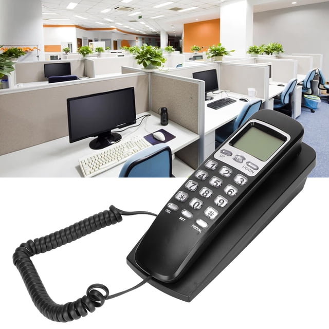 Teléfono De Pared Con Cable, KX-T777CID, Calendario Multifuncional LCD Pantaller ID De Identificación De Llamadas Con Botones, Función De Flash Y Función De Redación, Pequeño