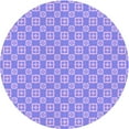 thumbnail image 1 of Ahgly Company Machine Washable Indoor Round Transitional Light Slate Blue Area Rugs, 7' Round, 1 of 7