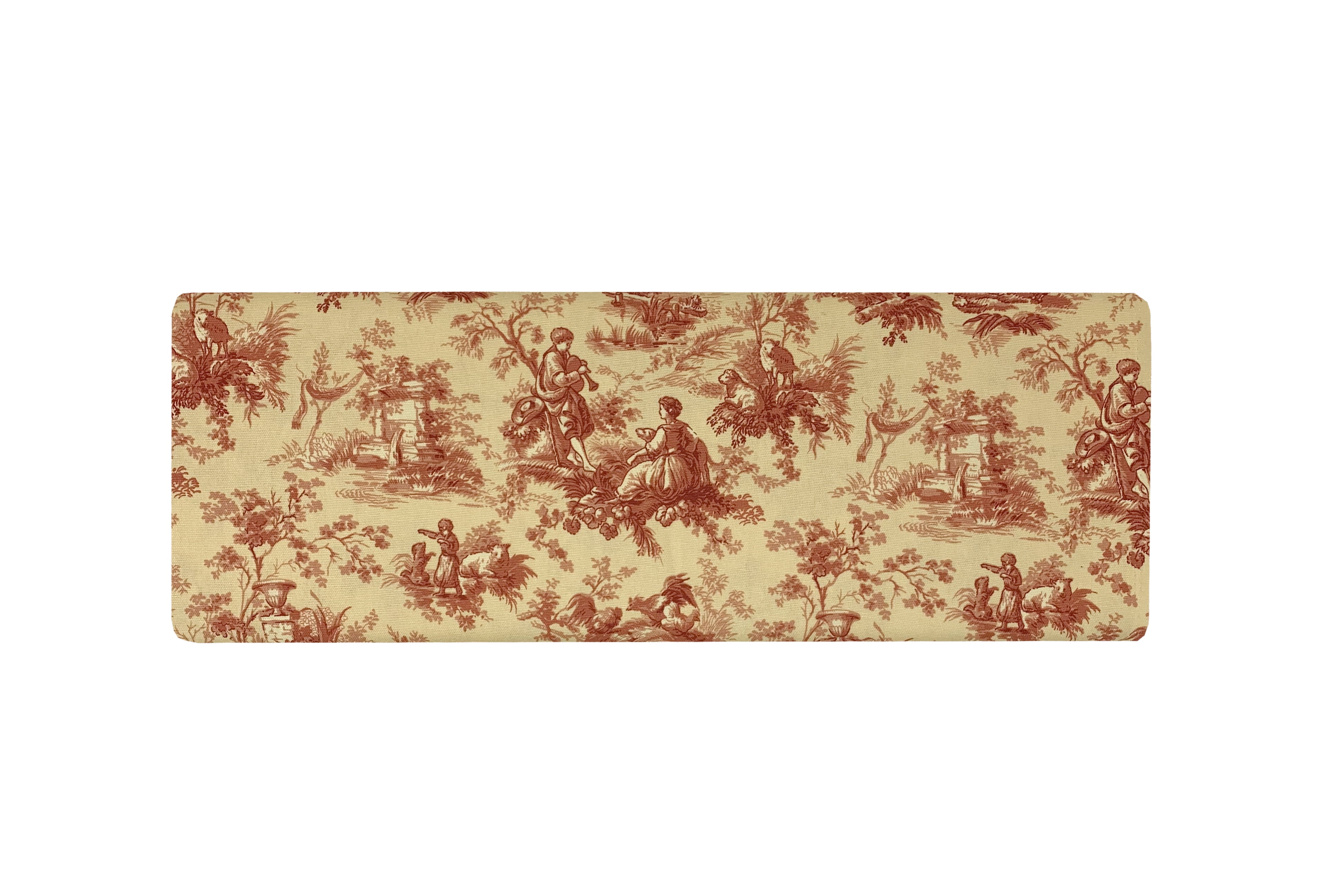 Waverly Inspirations 45" 100% Cotton Toile Antique Print Sewing & Craft Fabric By the Yard, Beige and Red