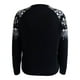 thumbnail image 2 of Suéter George para Mujer, con Cuello Redondo, Estampado Copos de Nieve Negro Talla EG, 2 of 4