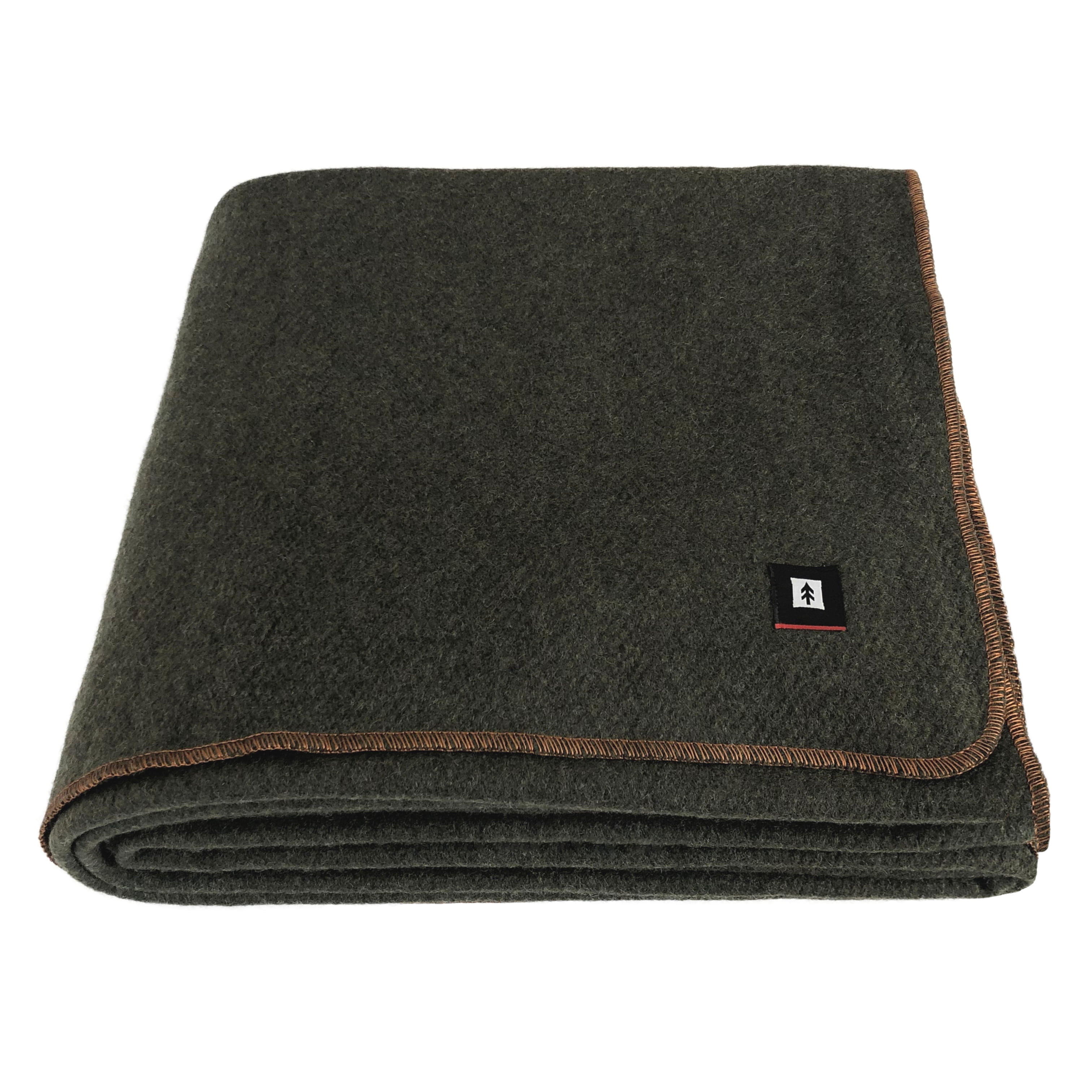 Best 90% Wool Blanket Green Warm Heavy 4lbs Large Washable 66x90 66 x 90 Blanket 