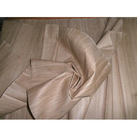 TUSSAR SILK NATURAL HANDLOOM WOVEN FABRIC 44quot; WIDE [5823]