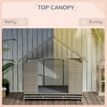 thumbnail image 4 of PawHut Wicker Dog House w/ Shade Canopy Soft Cushion for Small Medium Dogs, 4 of 9