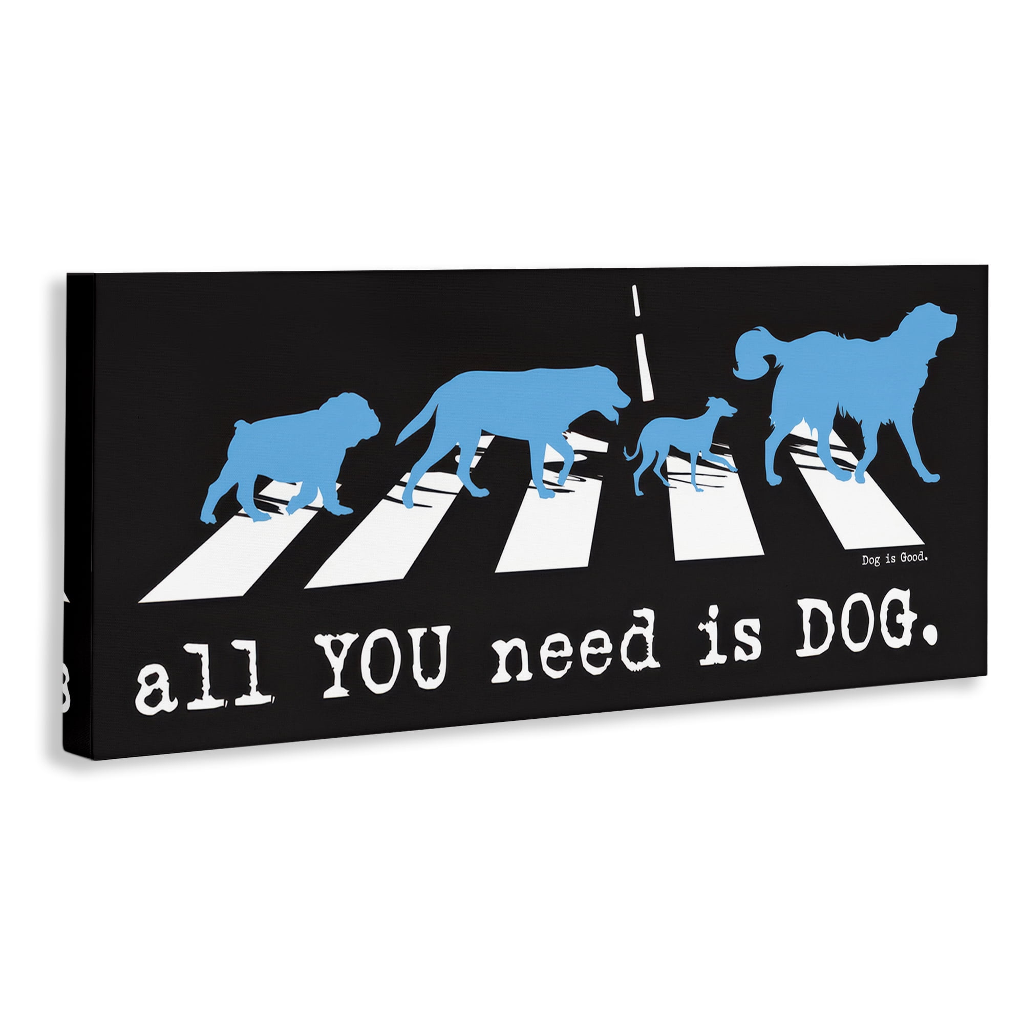 Stupell Industries Need Dog Music Pun Animals Painting Wrapped Canvas Art Print Wall Art, 30 x 13