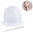 thumbnail image 1 of Gorro de silicona para resaltar el ganchillo, gorro de silicona reutilizable para teñir el cabello, gorro de silicona para teñir el cabello profesional, herramientas de peinado para mujeres y niñas76, 1 of 7