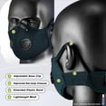 thumbnail image 3 of Family Pack Dust Mask, Breathable Reusable Respirator Mask with 6 Activated Carbon Filters(Dark Tiber), 3 of 4