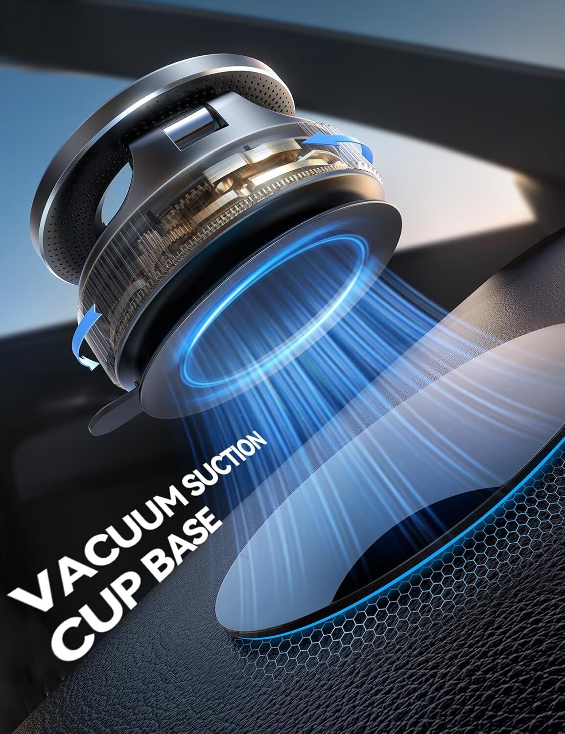 JOYROOM Magnetic Vacuum Phone Holder, 360° Adjustable photo 2