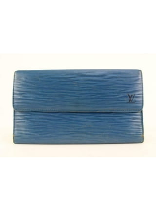 Louis Vuitton Epi Portefeuille Sarah Long Wallet With Hook Blue