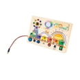 thumbnail image 2 of Tablero ocupado de madera Strade Fareast Limited con luces LED para niños 1 2 3 4 años, 2 of 8