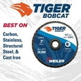 thumbnail image 4 of Weiler 804-50916 3 Inch Bobcat Abrasive Flapdisc 120Z Flat Plst Back, 4 of 6