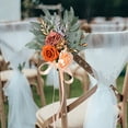 thumbnail image 2 of TFYZYY Silk Flower Bouquet for Wedding Chairs, Artificial Floral Decorations, Chair Back Flowers, Outdoor Ceremony Decor, Hotel Event Styling, Elegant Aisle Decor, 2 of 6