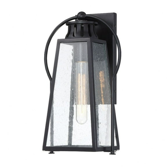 Minka Lavery Halder Bridge 16 1/2" High Sand Black Outdoor Wall Light