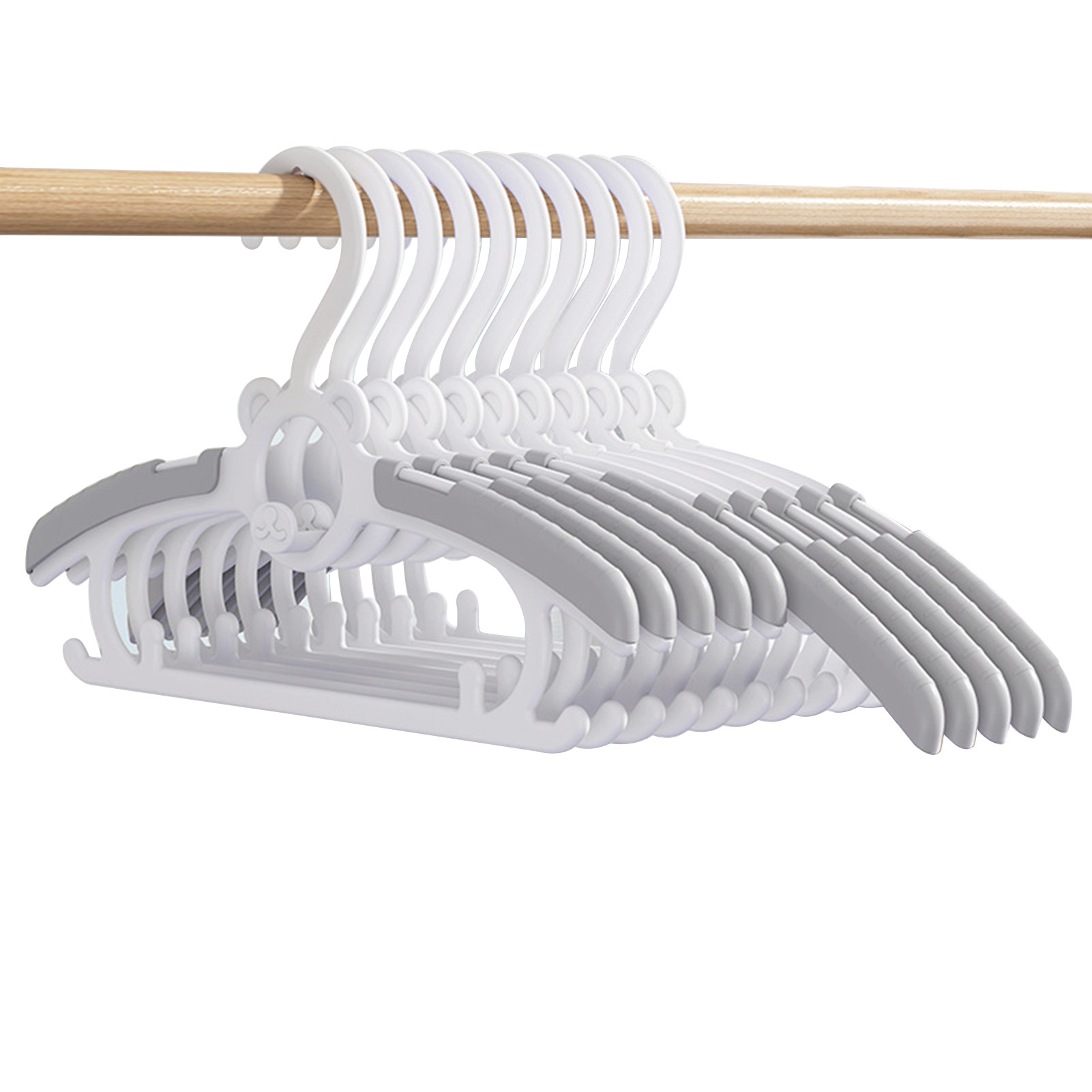 Yasu Spacesaving Newborn Hanger Children Hanger 10 Pcs Ultra Thin Non