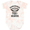 thumbnail image 3 of Inktastic Handpicked for Earth by My Sister in Heaven with Angel Wings Boys or Girls Baby Bodysuit, 3 of 5