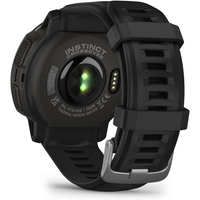 Garmin Instinct Crossover (Black) Hybrid Rugged Smart Watch 