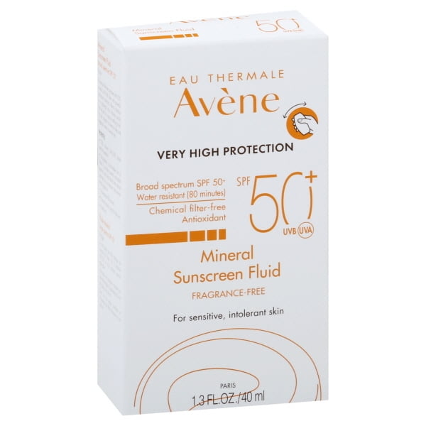Avene Avene Mineral Fluid Sunscreen, Broad Spectrum SPF 50+, Water
