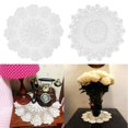thumbnail image 1 of 2x Wandteppichs de Encaje de Mantel Individual Wandteppich de Flores Wandteppich de Wandteppich para Tazas perfecl Mantel de mesa de encaje, 1 of 8