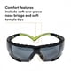 thumbnail image 4 of 3M anteojos de seguridad, SecureFit, ANSI Z87 verde/negro, 4 of 5