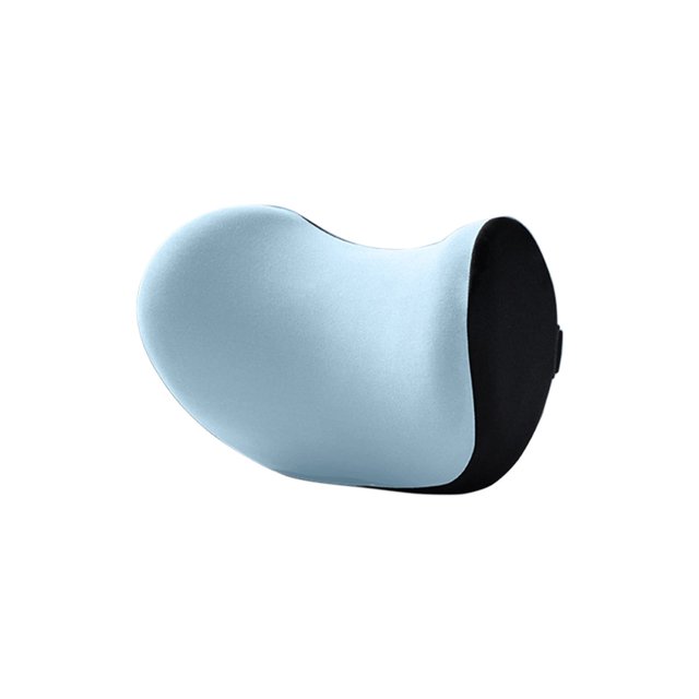 Almohada para reposacabezas de coche JunYeShi, para uso general en las cuatro estaciones, cómoda, diseño ergonómico, soporte para la cabeza, espuma viscoelástica, ajuste universal, color negro