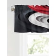 thumbnail image 6 of Valances for Windows Abstract Stitching Rod Pocket Cafe Window Treatments Valance Curtains for Kitchen Bathroom Laundry Basement Windows 54"x18", 6 of 9