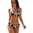 thumbnail image 4 of HPINK-T Jamaica Flag Bikini Swimsuit Set Backless Tummy Control Bikini Beach Female, 4 of 16