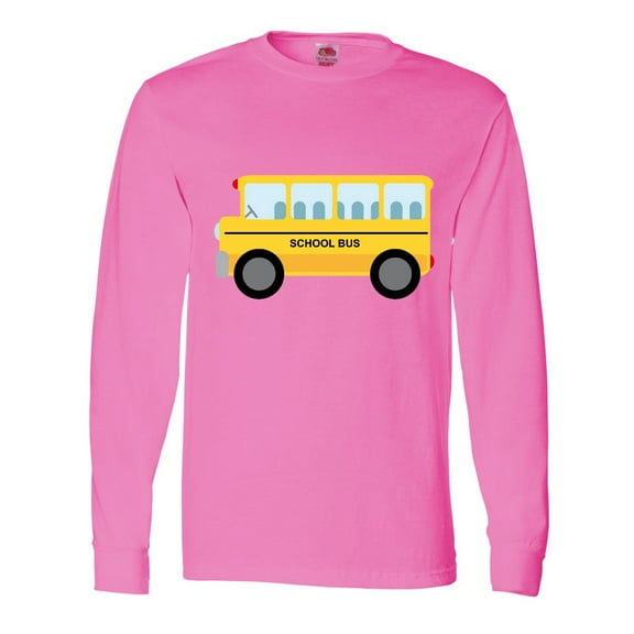 Inktastic School Bus Long Sleeve T-Shirt