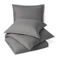 thumbnail image 4 of Hearth & Harbor 3-Piece Charcoal Gray Duvet Cover Set, Twin, 4 of 5