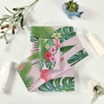 thumbnail image 6 of GZHJMY Towel Set Bathroom Sets Tropical Flamingo Pattern Highly Absorbent Comfortable Washcloth Hand Towel and Bath Towels,3 Piece, 6 of 7