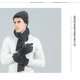 thumbnail image 3 of Bufanda cálida, guantes, juego de tres piezas de lana tejida acanalada sólida, gorro, manta, bufanda (rosa), 3 of 5