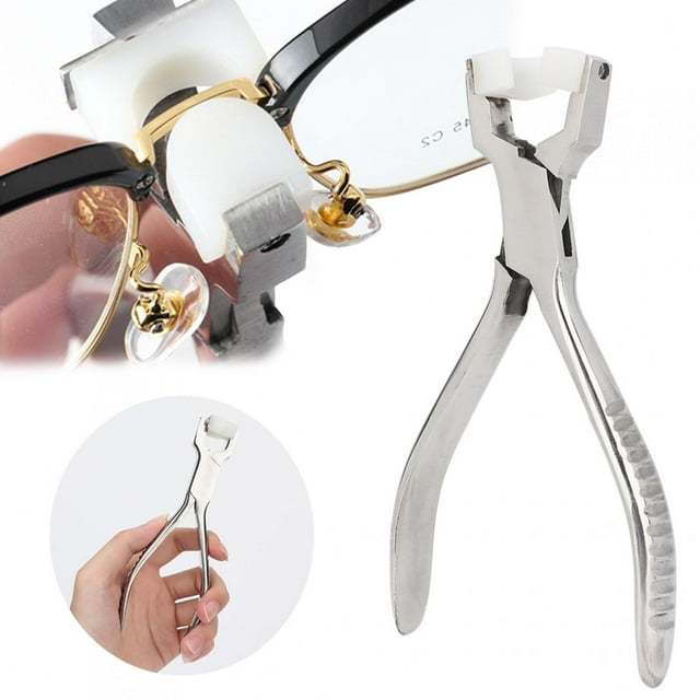 Alicates De Ajuste De Anteojos, Herramienta De Reparación De Gafas Con Extremo De Nailon Para óptica Optometría