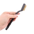 thumbnail image 2 of REGALWOVEN Household Plastic Handle Metal Wire Bristle Cleaning Brush Tool Black 3Pcs, 2 of 3