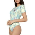 thumbnail image 2 of Lsque French Bulldog 3 Women's Crew Neck Short Sleeve Bodysuit Basic T Shirts Tops Onesie Adult Cute Pajama-Medium, 2 of 8