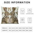 thumbnail image 5 of PHYHOO Easter Pillow Covers for Vintage Love Heart Bunny Decor Throw Pillows Spring Bow Rabbit Outdoor Farmhouse Decorative Cushion Cases for Couch Bed Decoration, 5 of 5