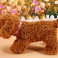 thumbnail image 2 of Pet ajustable PU cuero tachonado hebilla con púas gato cachorro perro collar remache correa rosa L, 2 of 3