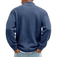thumbnail image 5 of Men's Vintage Corduroy Long-Sleeve Top | Zip-Up Stand Collar Stylish Casual Shirt For Daily & Outing Wear, Size: S-5XL, 5 of 5