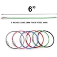 thumbnail image 2 of Wire Keyrings, 4-Inch, 12 Pack, Flexible Keychain with Plastic Coated Steel for Keys, Luggage Tags, Key Fobs, 2 of 7
