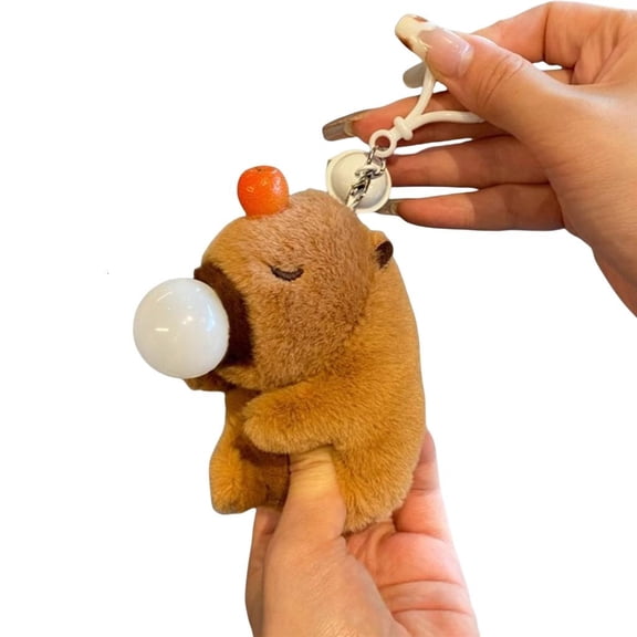 Giaone Cartoon Keychain Capybara Bag Charm Squeeze Toy Keychain For Lover