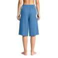 thumbnail image 5 of Utoimkio Elastic Waist Textured Culottes for Women Casual Loungewear Shorts with Tassel Drawstrings, 5 of 5