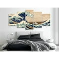 thumbnail image 2 of Tiptophomedecor Stretched Canvas Wall Art  - The Great Wave off Kanagawa Wide - Stretched & Framed Ready To Hang Art, 2 of 4