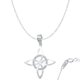 thumbnail image 1 of JOYARIS Collar Nudo De Bruja Celta Plano Zirconias Plata Ley 925 DM-0001148, 1 of 5