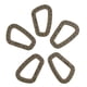 thumbnail image 2 of 5 x mosquetones / clips de mosquetón de plástico para mochila, correas marrón, 2 of 9