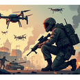 thumbnail image 5 of LUUFILx Military Action Backdrop Banner for Event Decor or Game Room Tactical Warfare Background Photography Props Adventure Theme Display Wall Art, 5 of 7
