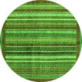 thumbnail image 1 of Ahgly Company Machine Washable Indoor Round Abstract Green Modern Area Rugs, 8' Round, 1 of 4